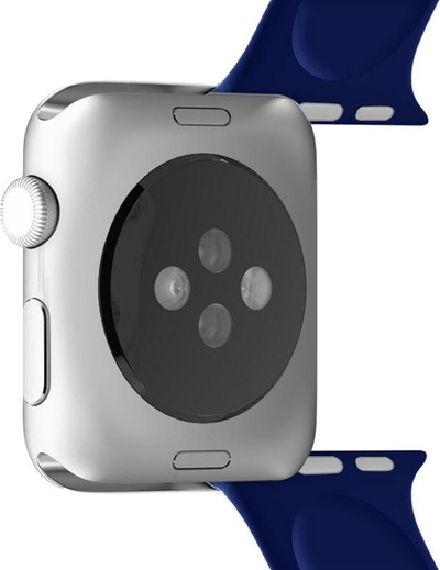 Rrip smartwatch Puro Icon Strap, për Apple Watch 44mm, silikon, blu e errët