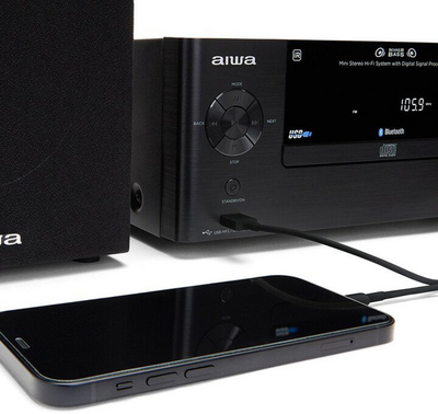 Mikrosistem zërimi Aiwa MSBTU-500, i zi