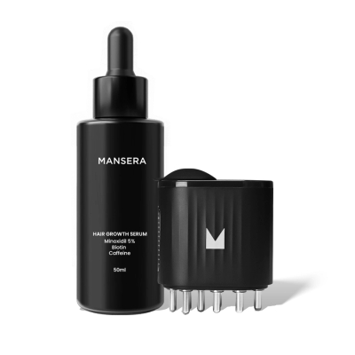 Set për flokë Mansera Serum Minoxidil 5%, 50ml + aplikator smart