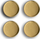 Set magnetësh Zeller 11234, 4 copë, Ø 2.3 x 0.9 cm, ngjyrë ari