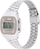 Orë digjitale Casio A168WA 8A Vintage, kronometër dhe alarm, argjend