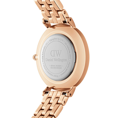Orë dore për femra Daniel Wellington Petite 28 Melrose DW00100666, ari rozë