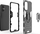 Futollë telefoni Hurtel Ring Armor për OnePlus Nord N20 5G, hibrid e blinduar, me mbajtës magnetik, e zezë