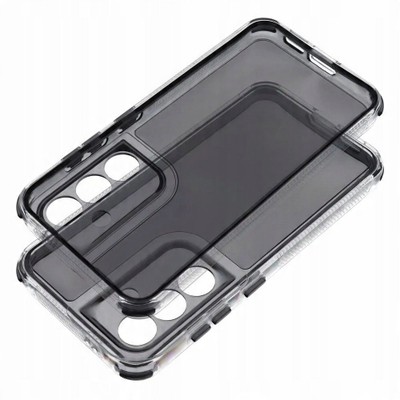 Futrollë Matrix Clear Case për Samsung S24 FE, e tejdukshme, me kornizë të zezë
