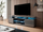 Kredencë TV Cama Meble Eva, 180x40x56 cm, PAL MDF, gri me shkëlqim