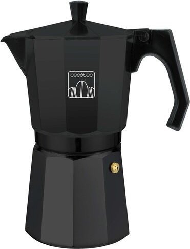 Италијанско ѓезве Cecotec Mokclassic 300, 3 шолји, лиен алуминиум, црно