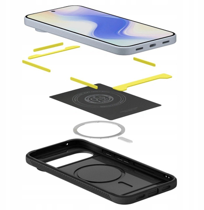 Mbështjellës telefoni Spigen Rugged Armor MagSafe, Google Pixel 10 Pixel 10 Pro, i zi mat