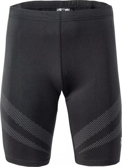 Legginsa të shkurtra sport IQ Arizo 1/2, për burra, reflektuese, të zeza