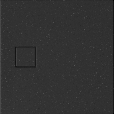 Pllakë dushi Cersanit Tako Slim, 90x90 cm, akrilike, e zezë mat