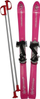 Ski për kalamaj Snowflake Baby Ski 90cm, deri 50kg, me rripa, vjollcë