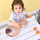 Set enësh për fëmijë LÄSSIG Tiny Team Cat, 4 pjesë, biokompozit, rozë