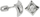 Vathë Brilio Silver 436 001 00236 04 - 2.70 g, woman