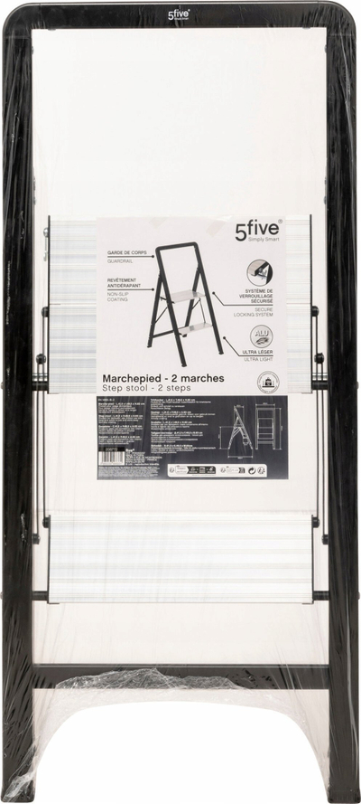 Shkallë stolpe 5FIVE, 2 hapa, 83cm, gri