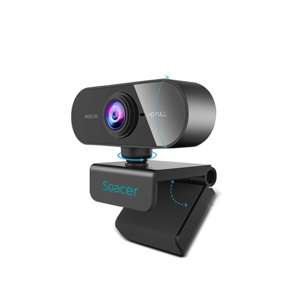 Kamerë web Spacer SPW-CAM-01, Full HD 1080p, autofokus, e zezë