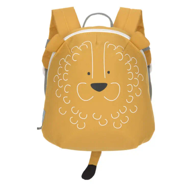 Çantë shpine për fëmijë Lässig Tiny Backpack About Friends Lion, 2L, me rripa të rregullueshëm, e verdhë