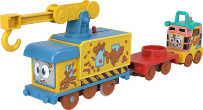 Set trenash Fisher Price Thomas and Friends Fix em Up Friends HHN43, motorik, me vinç, shumëngjyrësh