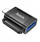 Adapter OTG Hoco UA31A, Lightning në USB A, i zi