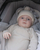Kapelë për bebe Lodger Folklore Birch, lesh Merino, 3-6 muaj, e bardhë