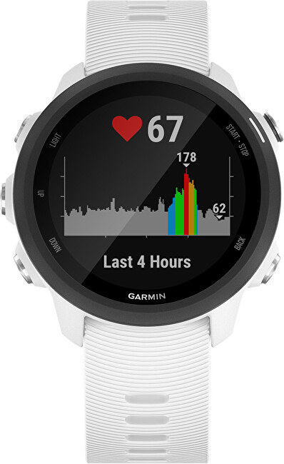 Matës aktiviteti Garmin Forerunner 245 Optic, i bardhë