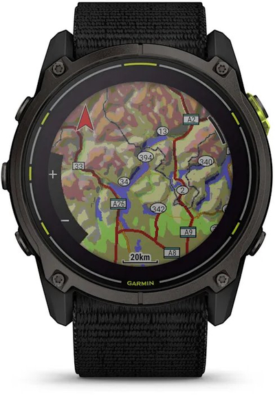 Orë smart Garmin Enduro 3, e zezë