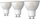 Llambë smart Philips Hue White Ambiance GU10, 5.2W, Bluetooth Zigbee, e bardhë, set 3 copë