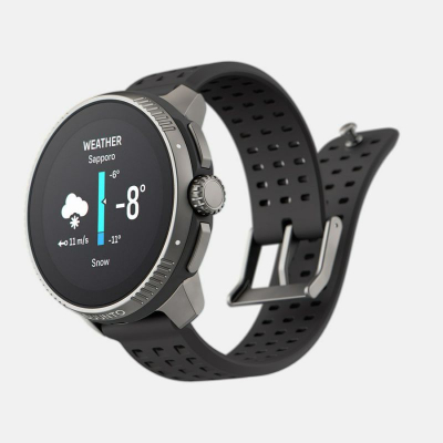 Ora sportive Suunto Race Titanium, AMOLED, GPS, gri e zezë