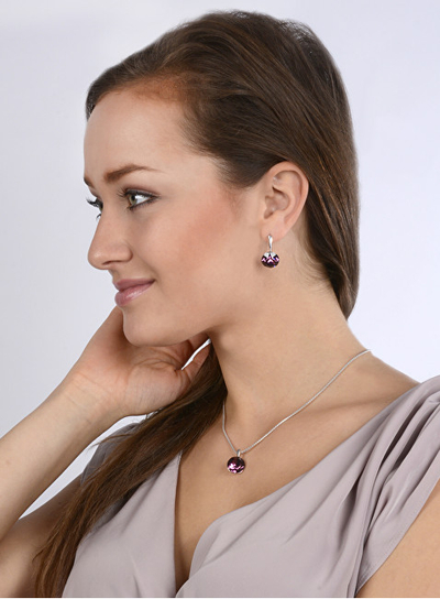 Qafore Troli Dantelle, Amethyst, 13 mm
