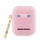 Kapak Hello Kitty liquid silicone për AirPods 1/2, me karabinë, rozë