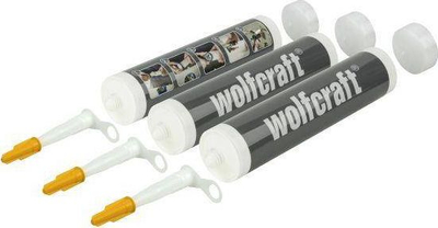 Patrona bosh silikoni Wolfcraft, set 3 copë, 310 ml, me ngjyra