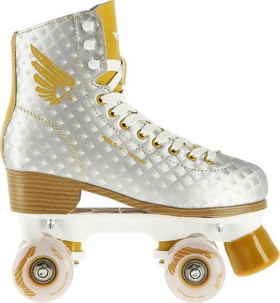 Patina me katër rrota Nils Extreme NQ14198 Gold, nr. 36, ABEC 7, argjendtë me të artë