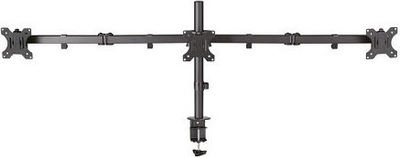 Mbajtëse tavoline për monitorë Neomounts FPMA-D550D3BLACK, për 3 monitorë 10"-27", VESA 75x75 100x100, e zezë