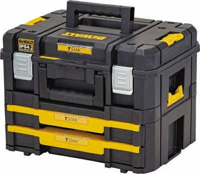 Kuti veglash Dewalt DWST83395-1, sistem modul TSTAK, IP54, e verdhë