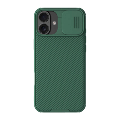 Mbështjellës Nillkin CamShield Pro për iPhone 16 Plus, mbrojtje kamere, jeshile e errët