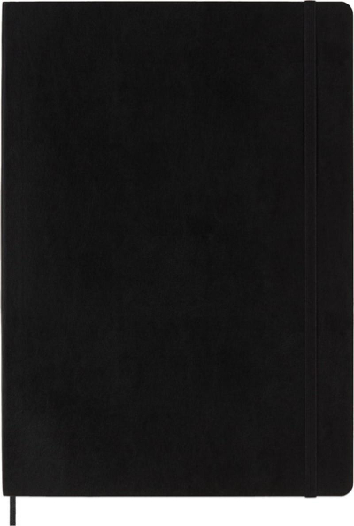 Fletore Moleskine Classic me kapak të butë, A4, faqe me rrjeta, e zezë