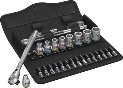 Set veglash Wera 8100 SA 8 Zyklop Metal, 28 pjesë, me kuti stofi