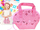 Set lojë grimi Nicole Cute ZA4799, çantë kozmetike, për fëmijë, rozë