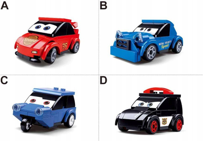 Set lodrash me blloqe Sluban Power Bricks Cars, 39 copa, për kalamaj 6+