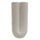 Dekor tavoline qeramike Glaze Φ14x29Hcm (HM4612.01), bardhë