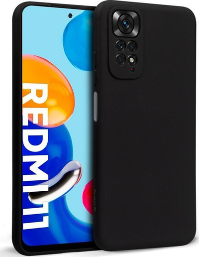 Mbulesë telefoni Crong Color Cover për Xiaomi 11T, silikon, anti-shok, e zezë