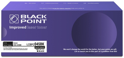 Toneri Black Point për Canon CRG 045B, 1400 faqe, me chip, i zi