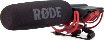 Mikrofon shotgun Rode VideoMic Rycote për kamera DSLR, me shockmount, i zi