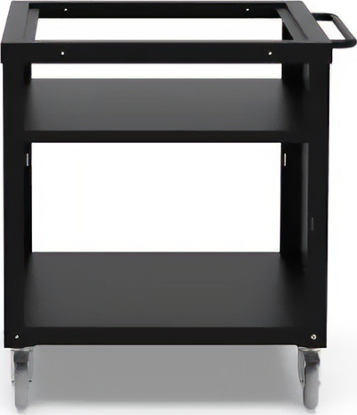 Станица за готвење Alfa Forni Cooking Station Small Frame, 80x80cm, со тркала, црна