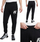 Pantallona sportive Nike Dri-FIT F.C. Fleece për burra, me logo F.C., me bel me llastik, të zinj