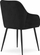 Karrige ngrënie J-line NUGAT Black X2, velvet, set me 2 copë, e zezë