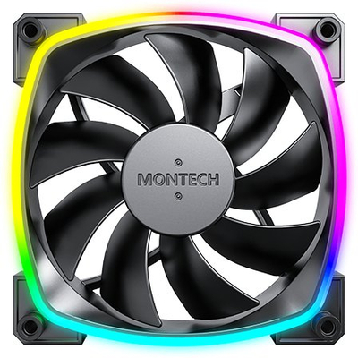 Ventilator kase Montech AX120 PWM, 120mm, ARGB, i zi