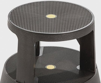 Platformë lëvizëse plastike XDY-550, 2 shkallë, kapacitet 150kg, gri