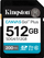 Kartë memorie Kingston Canvas Go Plus, 512GB, SDXC UHS I, e zezë
