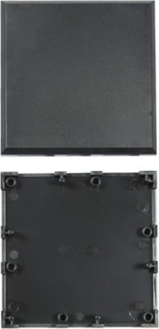 Kapak plastik Allnet Brick 2x2, set 10 copë, i zi