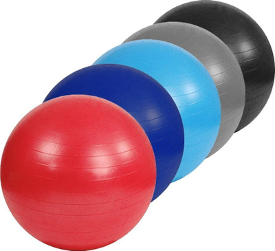 Top gjimnastikor Gym Ball S825760, PVC Anti Burst, deri 300kg, gri