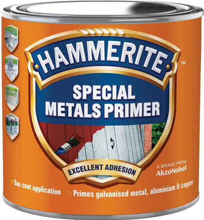Primer Hammerite Special Metals për metal, për hekur të galvanizum, alumin edhe bakër, ngjyrë portokalli